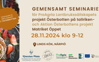 Välkommen på årets godaste seminarium – Ät Österbotten!